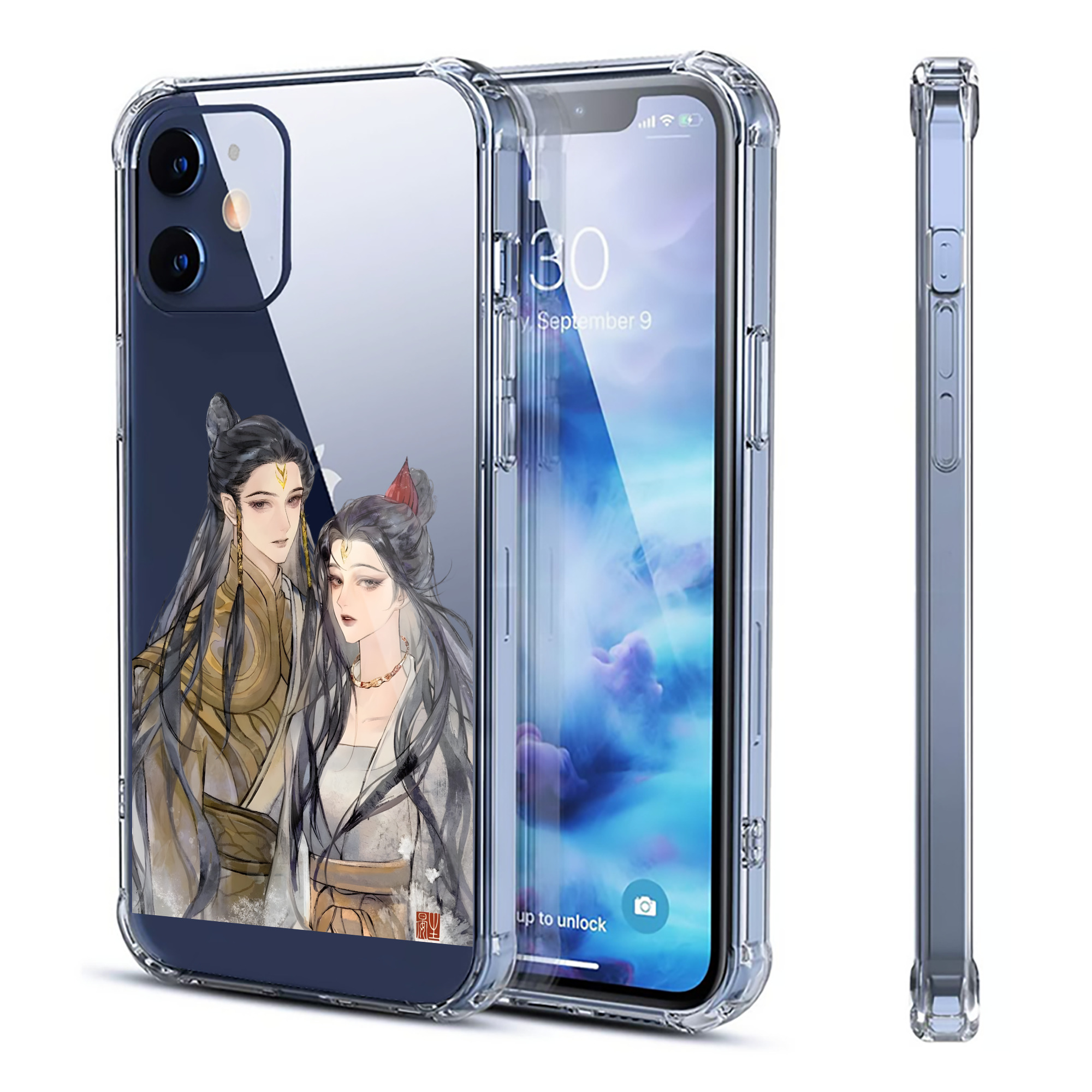 （画像用） Ne Zha 2 ナタ 魔童の大暴れ 【iPhone 12シリーズ対応】透明スマホケース（クリアソフトケース）